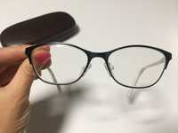 Oprawki okulary dziecięce czarne białe +1