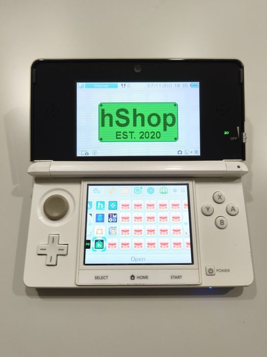 Nintendo 3DS Branca 32GB Homebrew