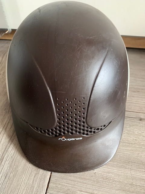 Toczek kask jeździecki FOUGANZA rozmiar z regulacja 57-59 cm tworzywo