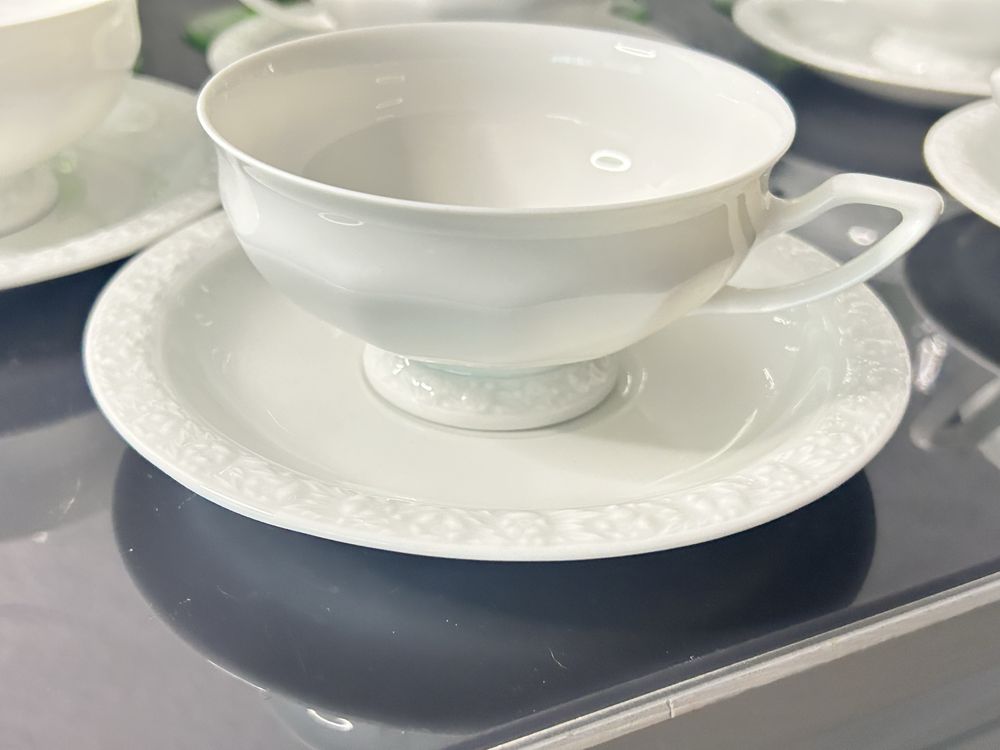 Rosenthal biala Maria zestaw dla 6 osob  do herbaty
