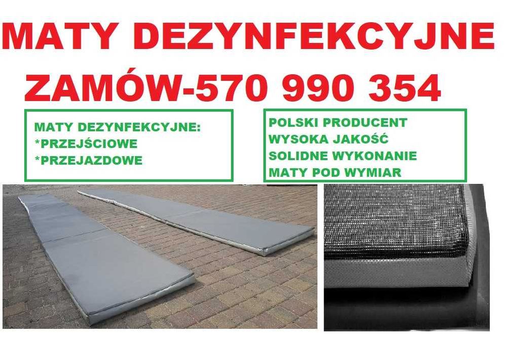 Mata dezynfekcyjna PRZEJŚCIOWA 100x100cm -Maty przejazdowe- PRODUCENT