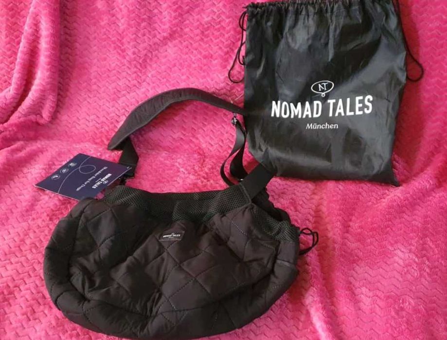Firmowa torba Nomad Tales,transporter dla małego psa
