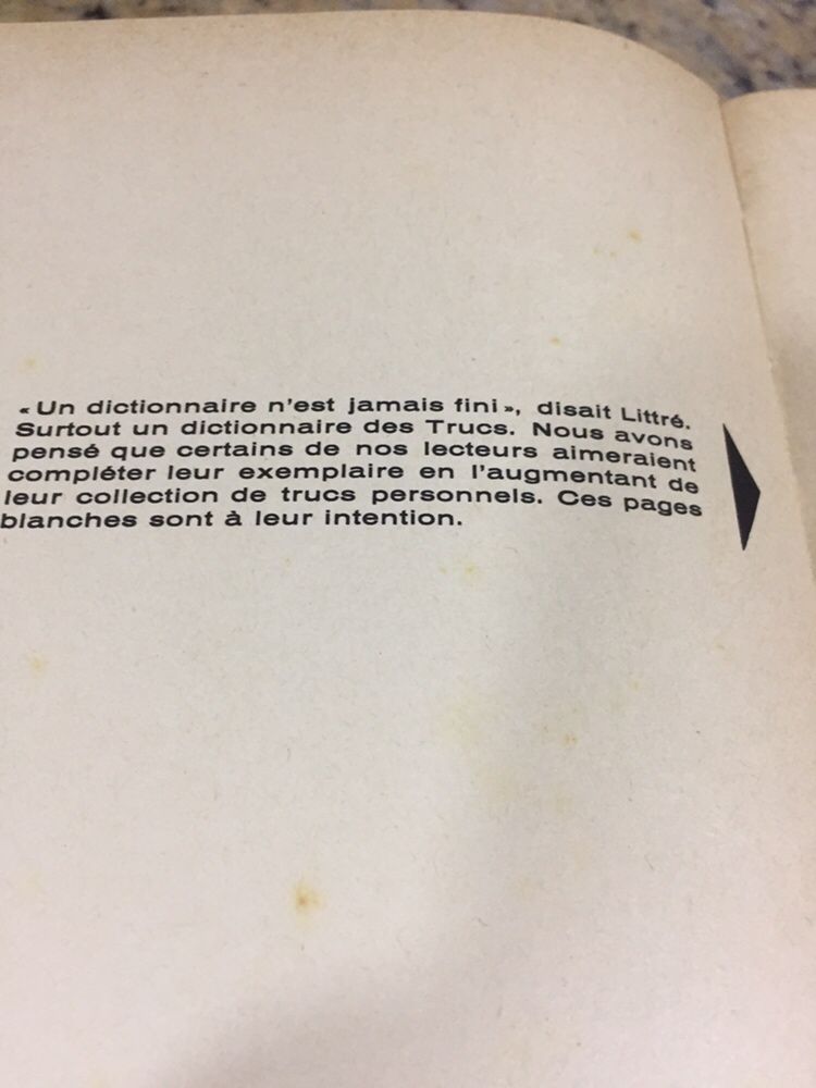 Dicionário Magia Francês 1960