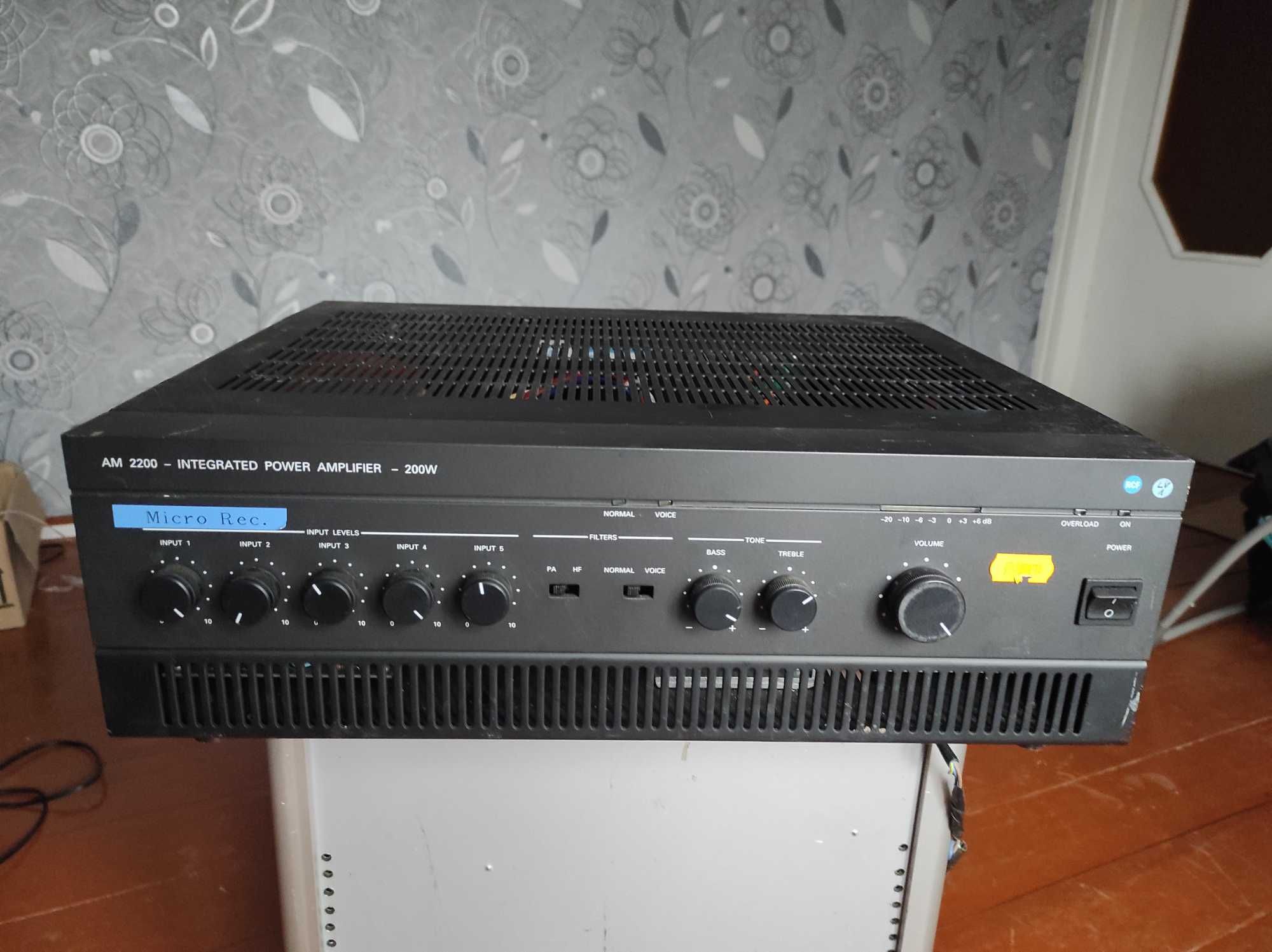 Усилитель P.A. AMPLIFIER AM 2200