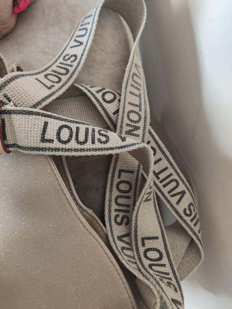 Piękna brokatowa torba Louis LV