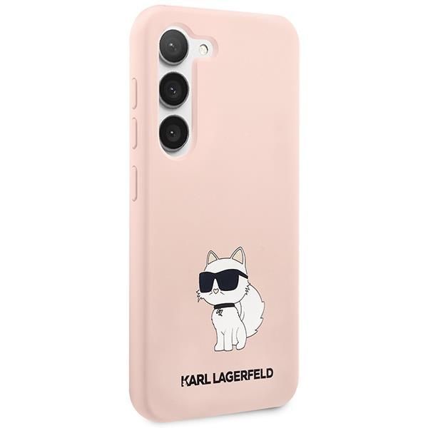 Etui Karl Lagerfeld Liquid Silicone Różowe dla Samsunga Galaxy S23