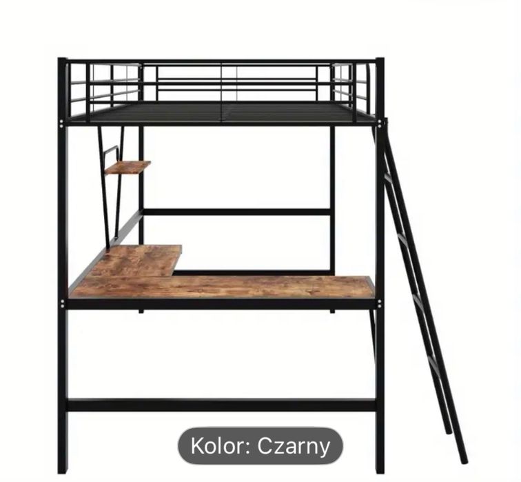 Łóżko z biurkiem piętrowe - stan bardzo dobry