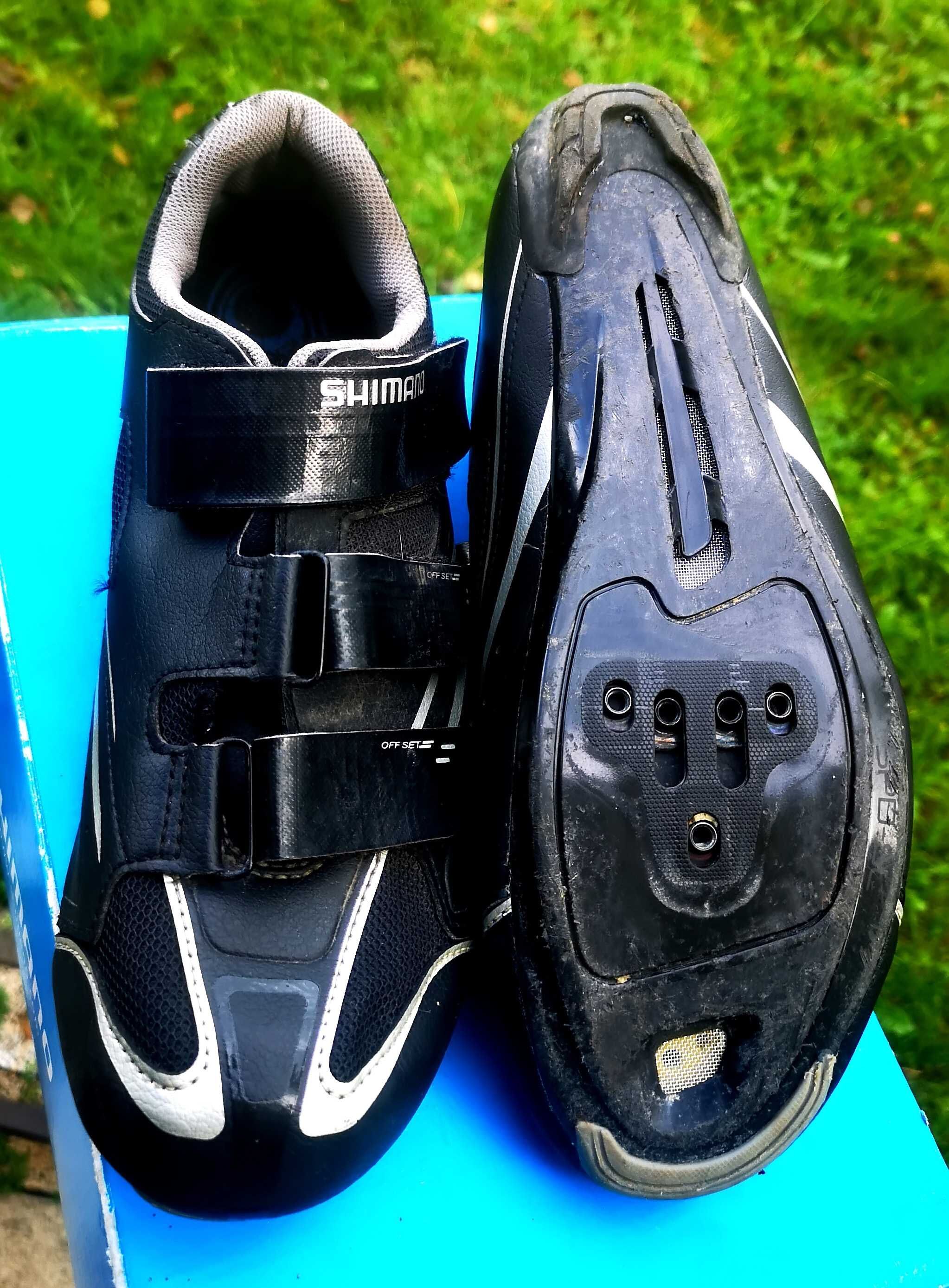 Buty rowerowe SPD szosowe Shimano Roz 44 jak nowe!