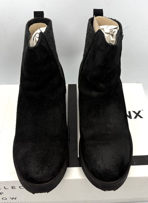 ‼️Używane oryginalne sztyblety BRONX czarne 37 AZ 017 skórzane botki