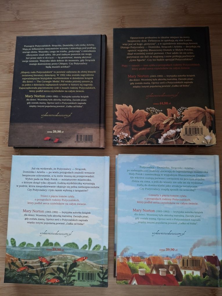Pożyczalscy Mary Norton tomy 2-5