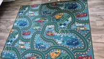 Dywan auta samochody zielony 200x160