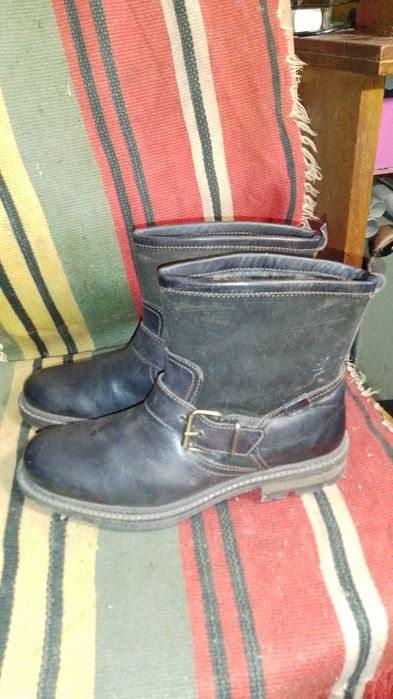 Сапоги мужские кожаные