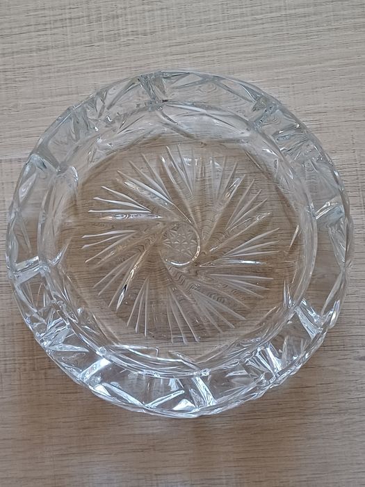 Popielnica kryształowa PRL – vintage, stan kolekcjonerski