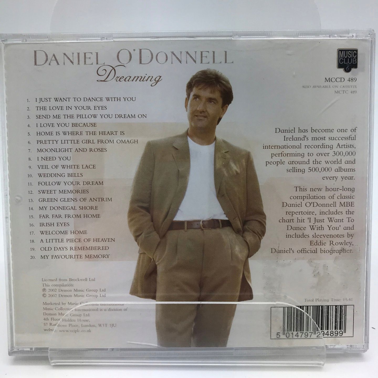 Cd - Daniel O'Donnell - Dreaming