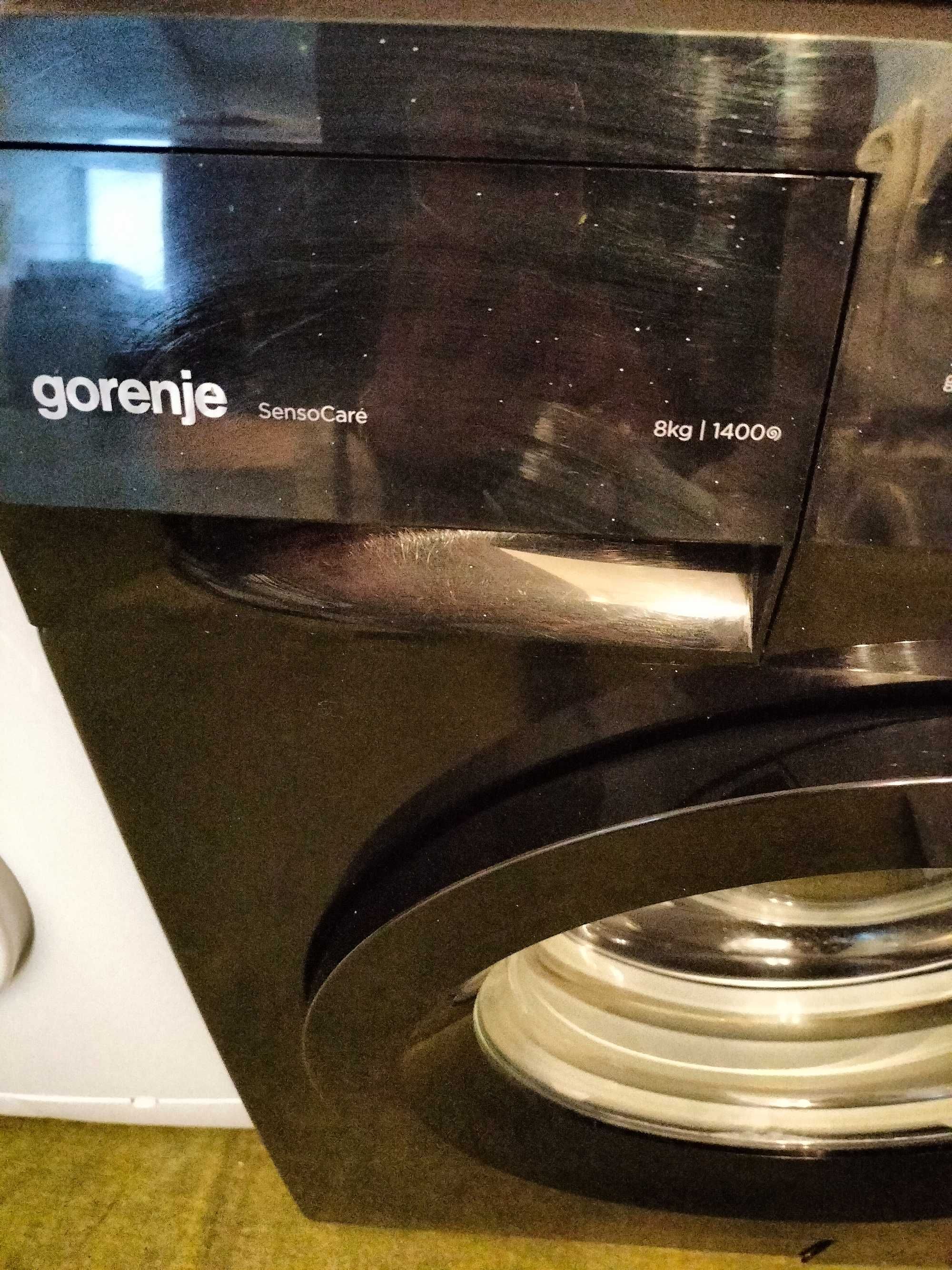Okazja!!! Pralka GORENJE 8 kg, kolor czarny, 4 miesiące gwarancji