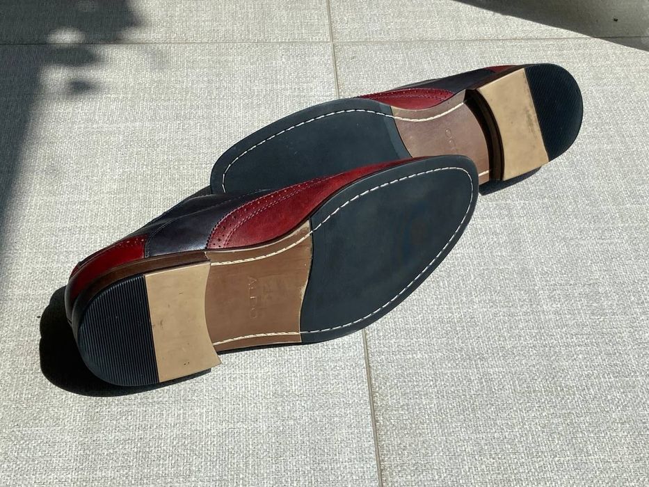 Чоловічі шкіряні туфлі ALDO двоколірні