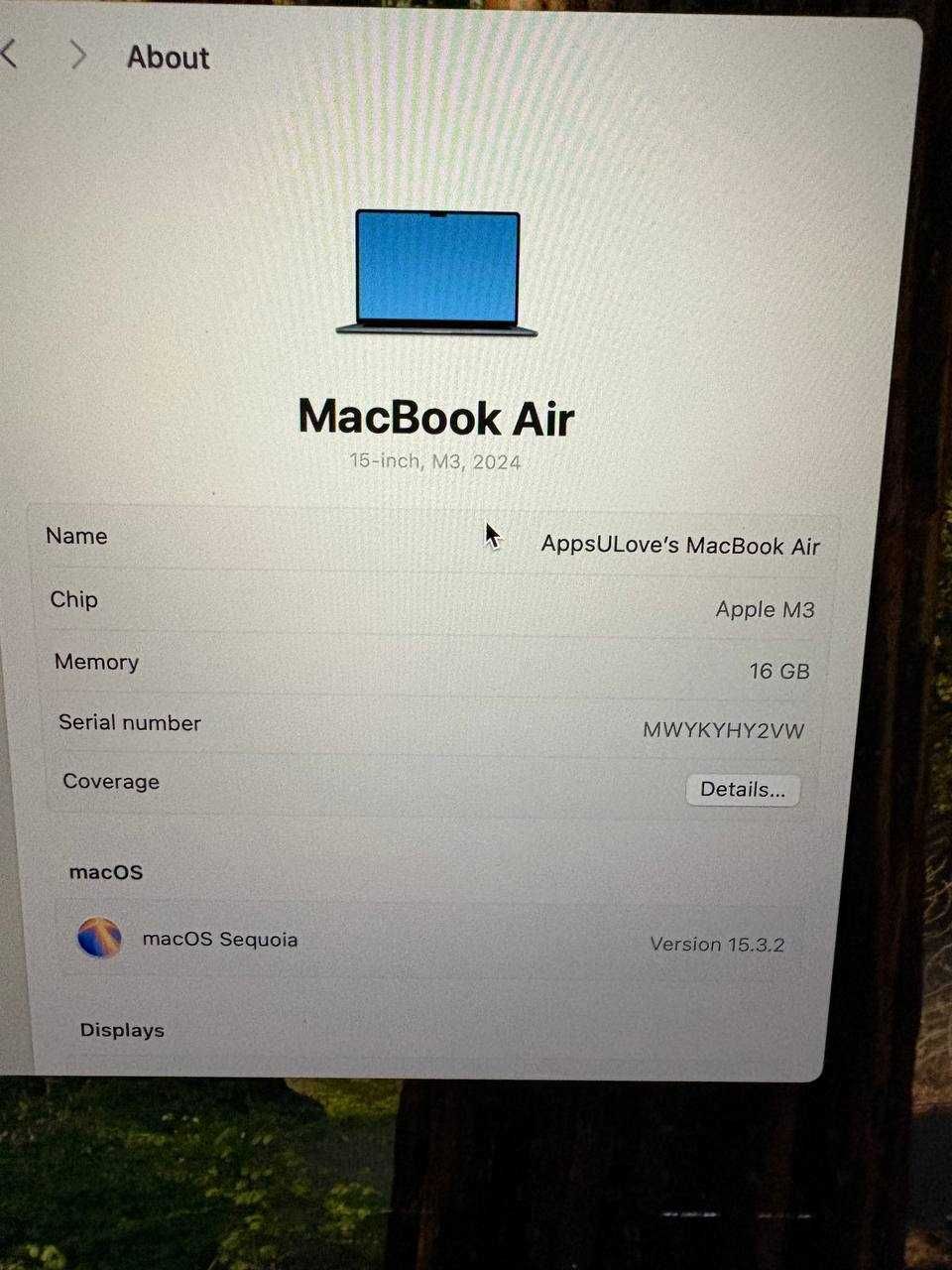 MacBook Air 15 M3 2024 Midnight