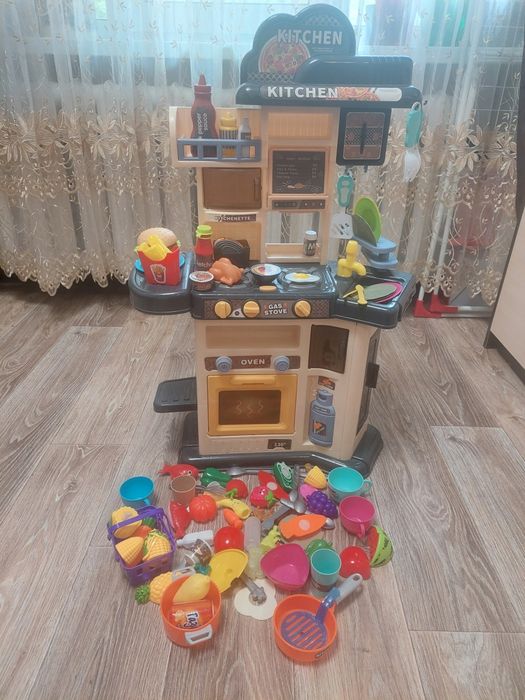 Кухня дитяча інтерактивна 80 см MJL-911 пар, вода, звук, світло