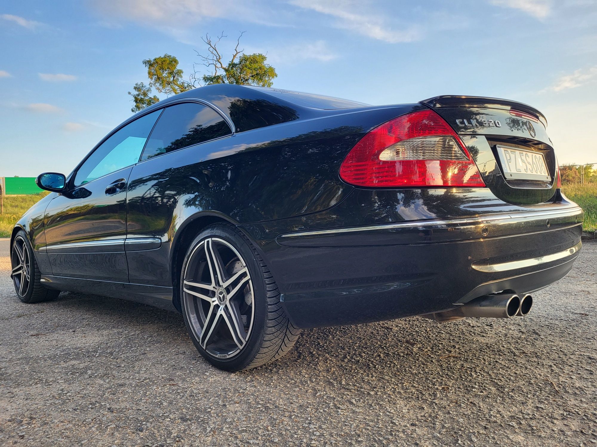 Mercedes CLK 320 pakiet AMG Avantgarde, czarny, W209 3.2 M112 automat