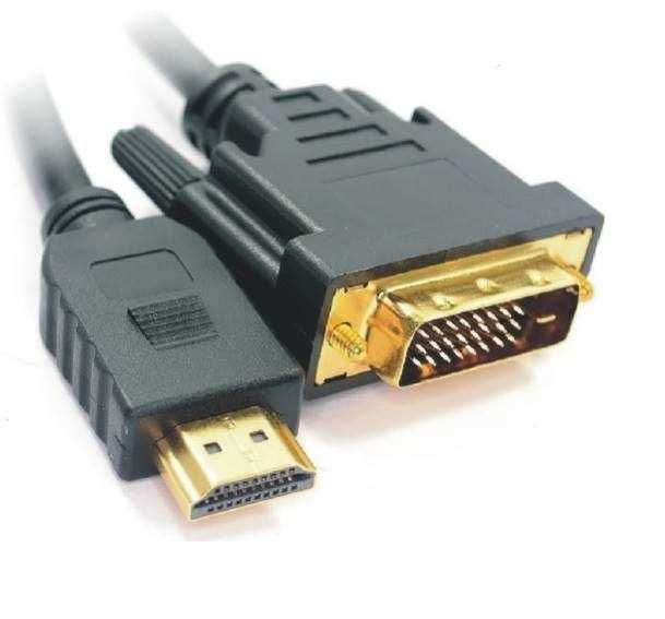 Kabel HDMI-DVI 5m GOLD DVI Full HD * Video-Play Wejherowo