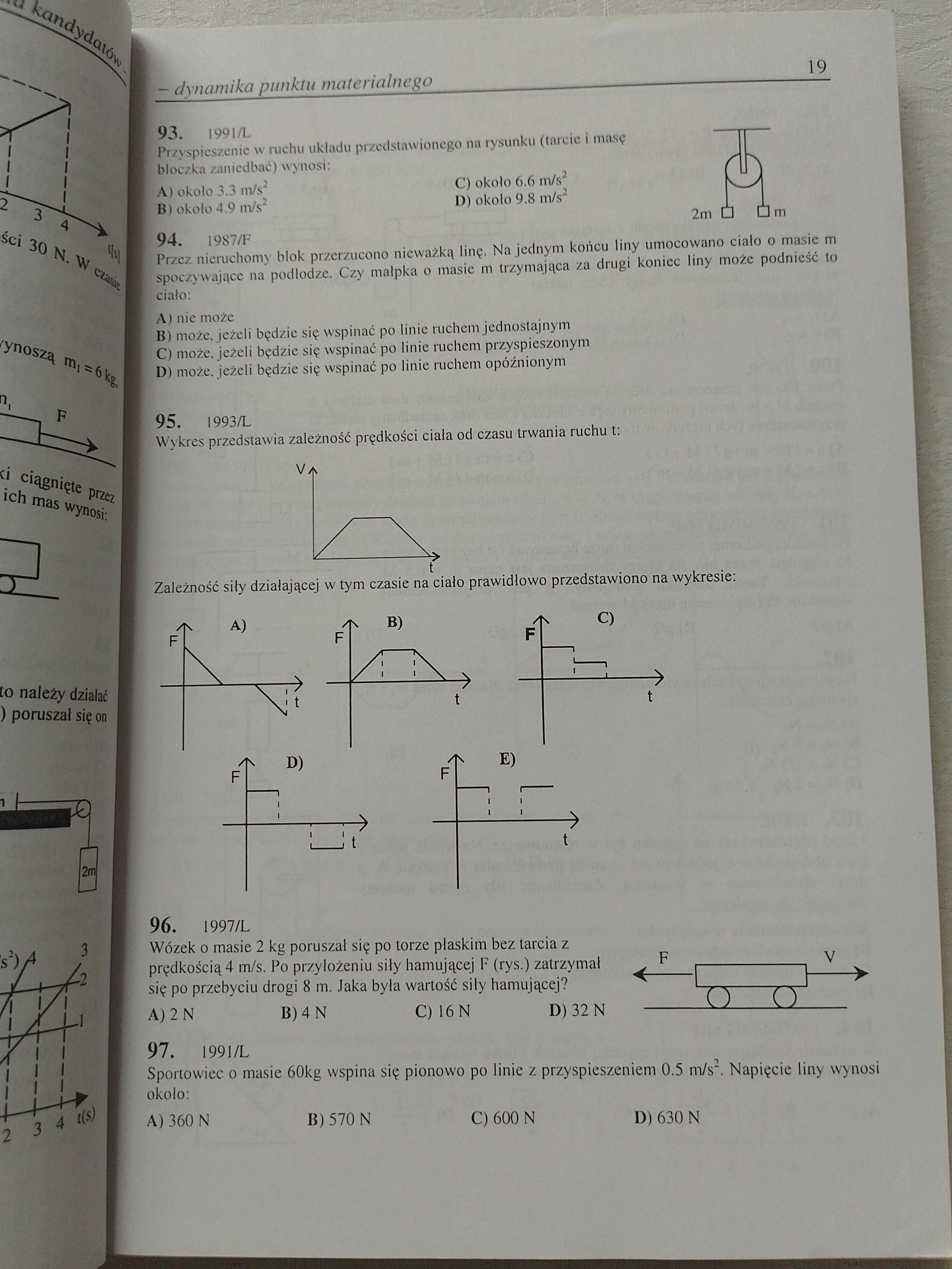 Fizyka wybór testów z 1998 roku