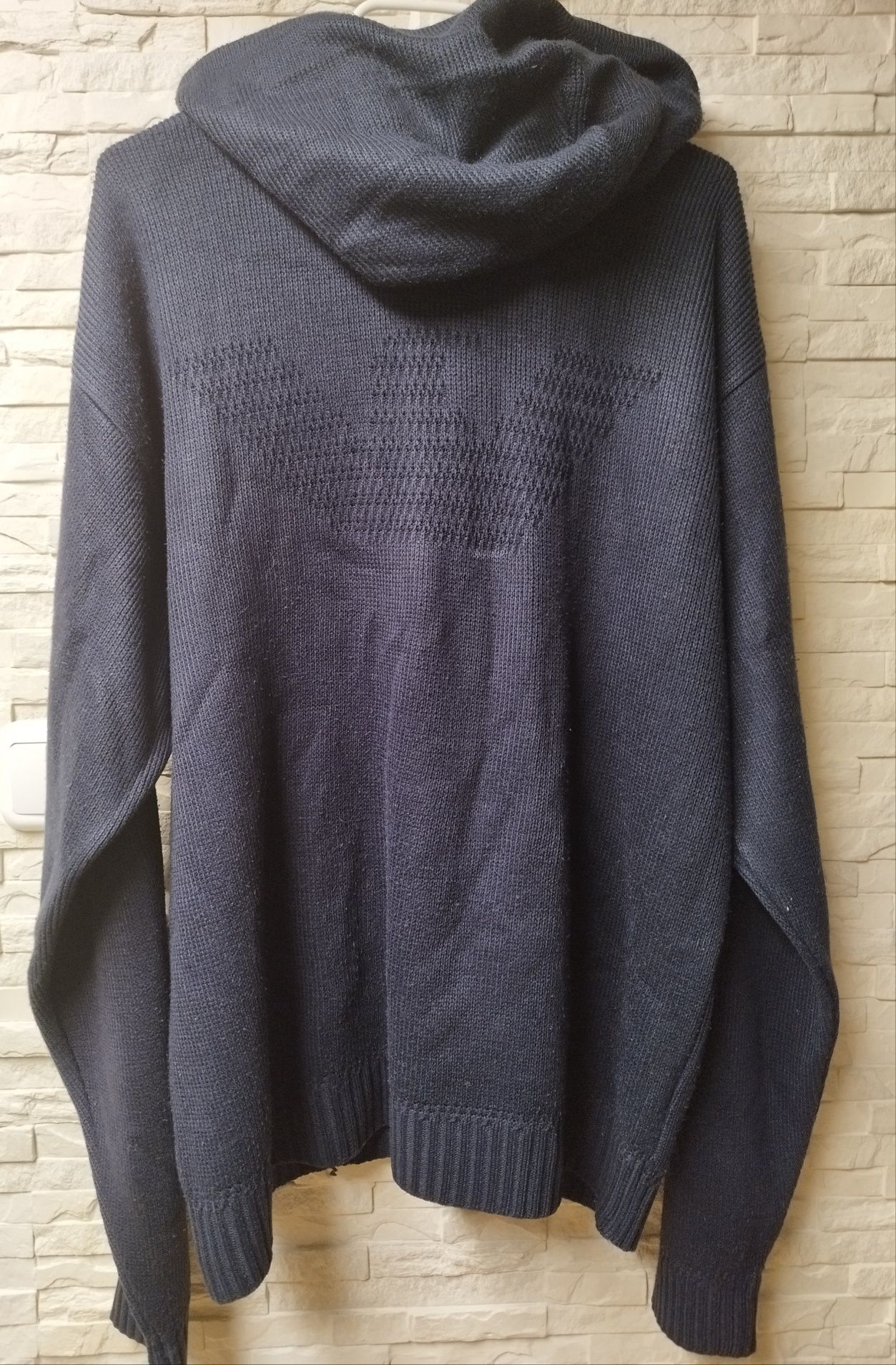 Sweter, bluza męska Armani Jeans XL/XXL granatowa, wełna