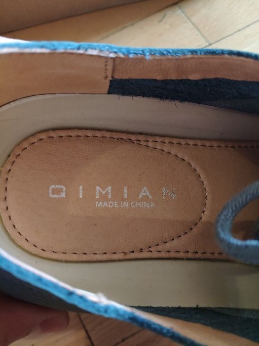 Туфли Xiaomi youpin qimian синие из натуральной кожи 43