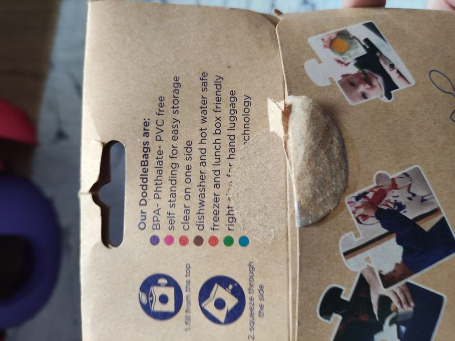 Doddle bags nowe saszetki na musy obiadki 9 sztuk