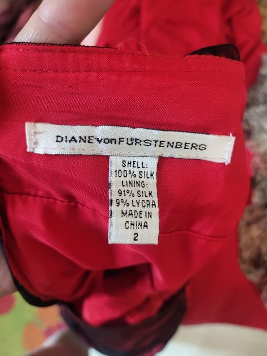 Коктейльное шелковое платье Diane von Furstenberg