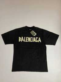 футболка Balenciaga Yellow Scotch logo Tee