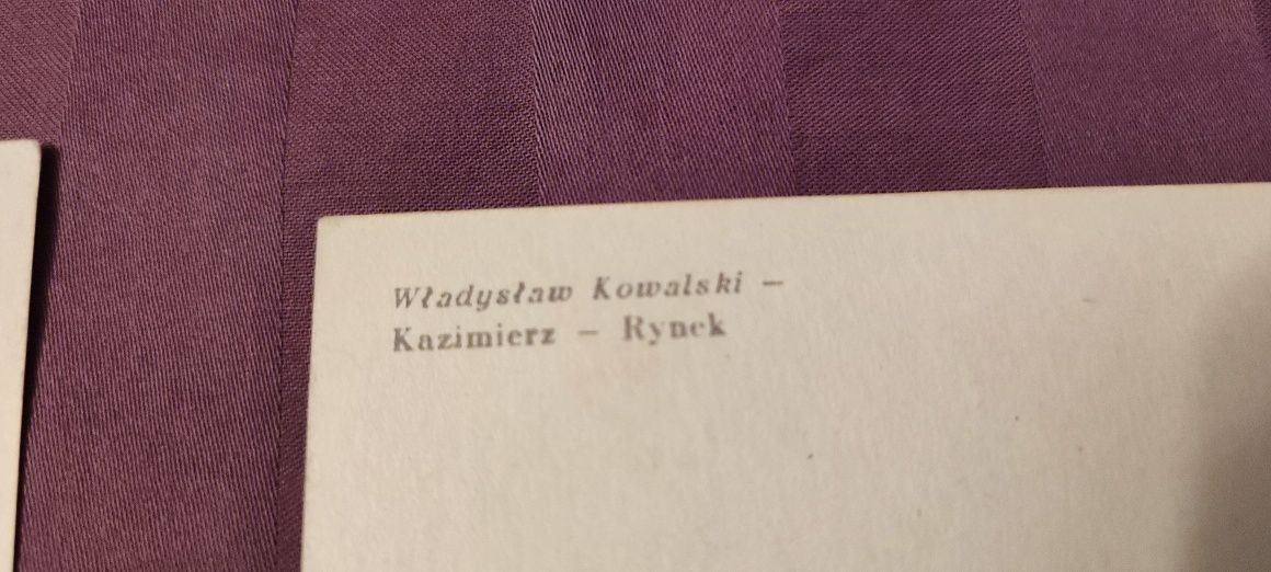Pocztówka kolekcjonerska Kazimierz nad Wisłą wg akwareli Władysława Ko
