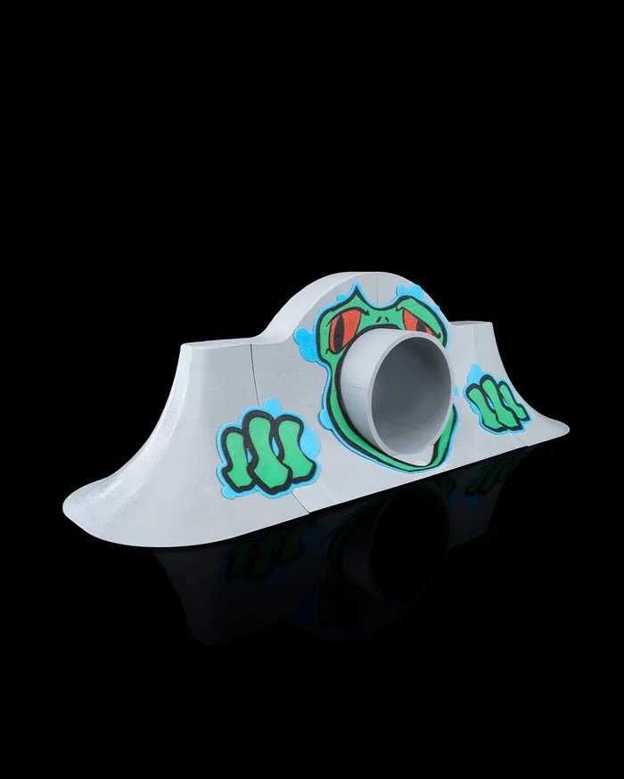 Rampa com tubo - mini Parque skate de dedos | impressão 3D Bus