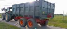 Przyczepa skorupowa  tandem 16t wywrotka klapa hydrauliczna
