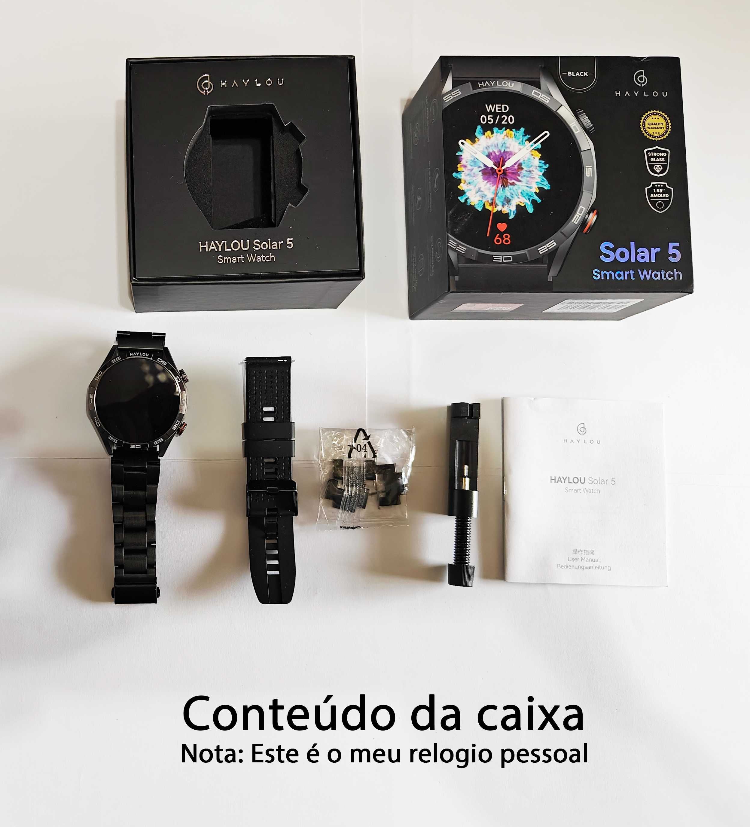 Xiaomi Haylou Solar 5 Smartwatch NOVO!! CAIXA SELADA!! = 60 euros