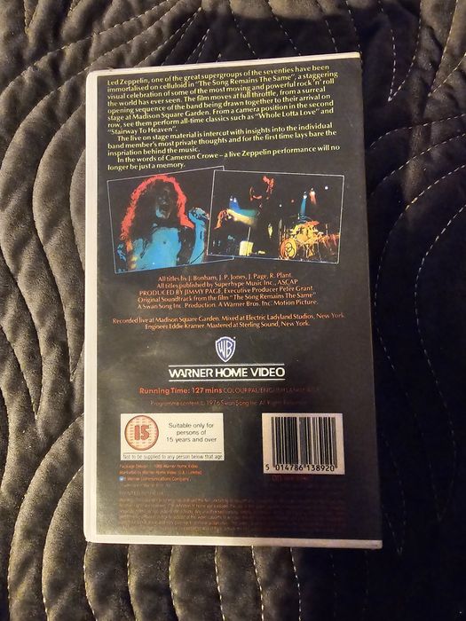 Kaseta VHS Led Zeppelin