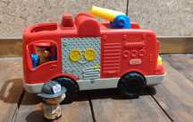 Fisher Price little people wóz strażacki straż pożarna interaktywna