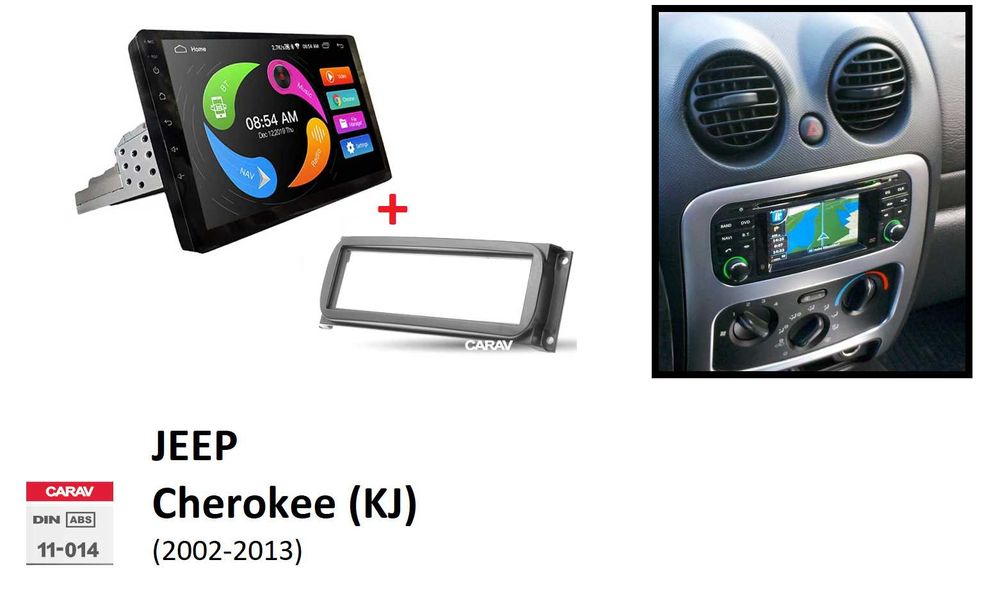(NOVO) Rádio 2DIN • Jeep CHEROKEE • (XJ) (KJ) (KL) • Android GPS