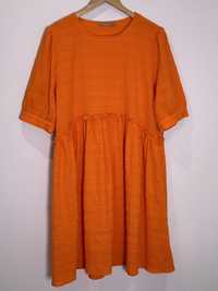 Pomarańczowa sukienka L