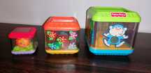 Klocki sensoryczne, fisher price, wieża