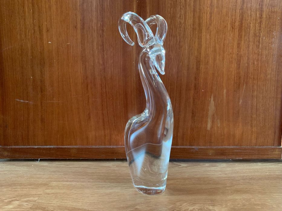 Estatuetas cristal veado e foca