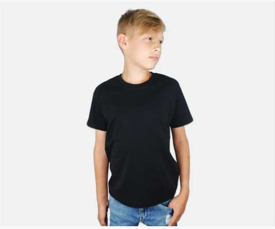 Дитяча базова однотонна футболка оверсайз (+25 кольорів)