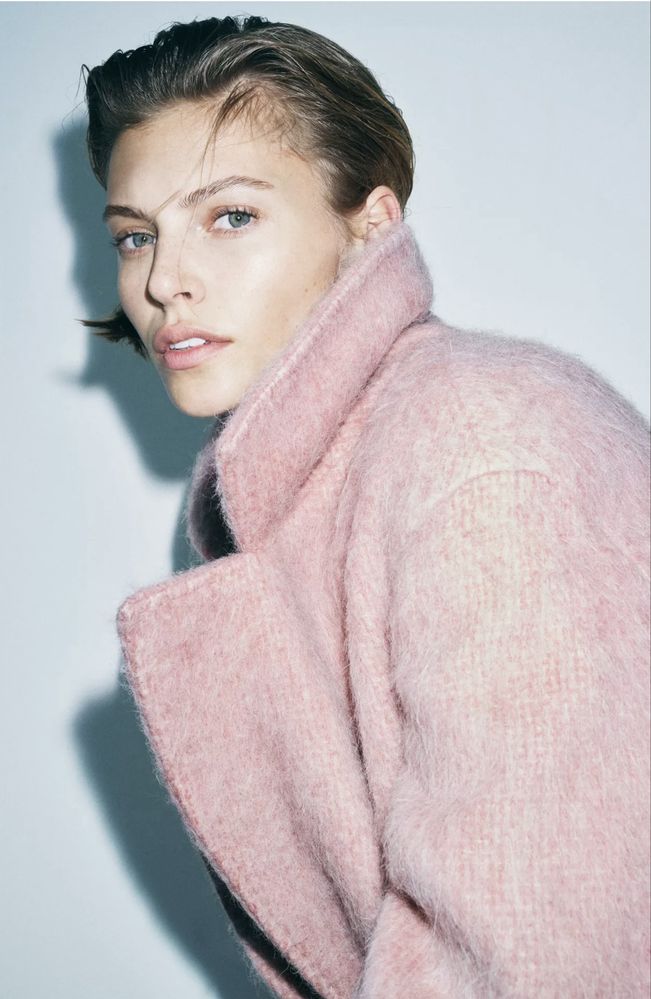 Пальто Zara oversize wool blend