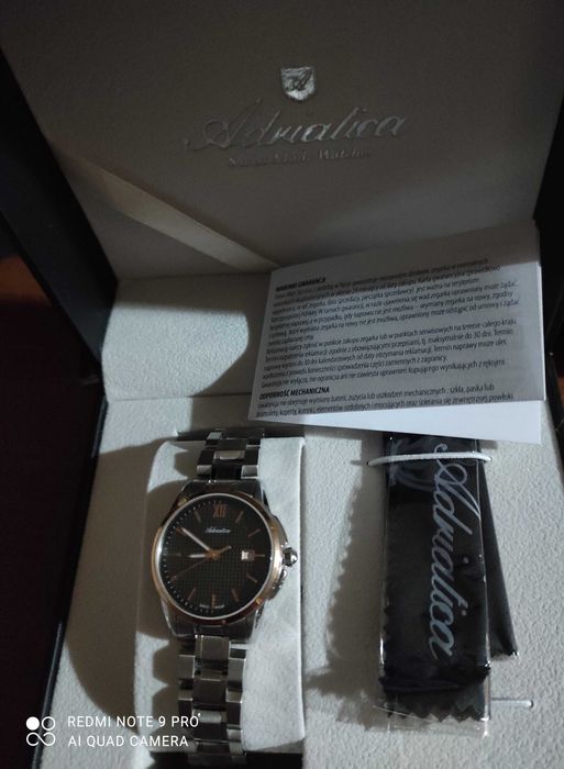 Nowy zegarek Adriatica,posiada gwarancję