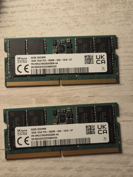 SK Hynix Ddr5 5600mhz SODIMM 2x16 Gb