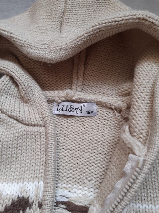 Sweterek sweter z kapturem rozmiar 86/92
