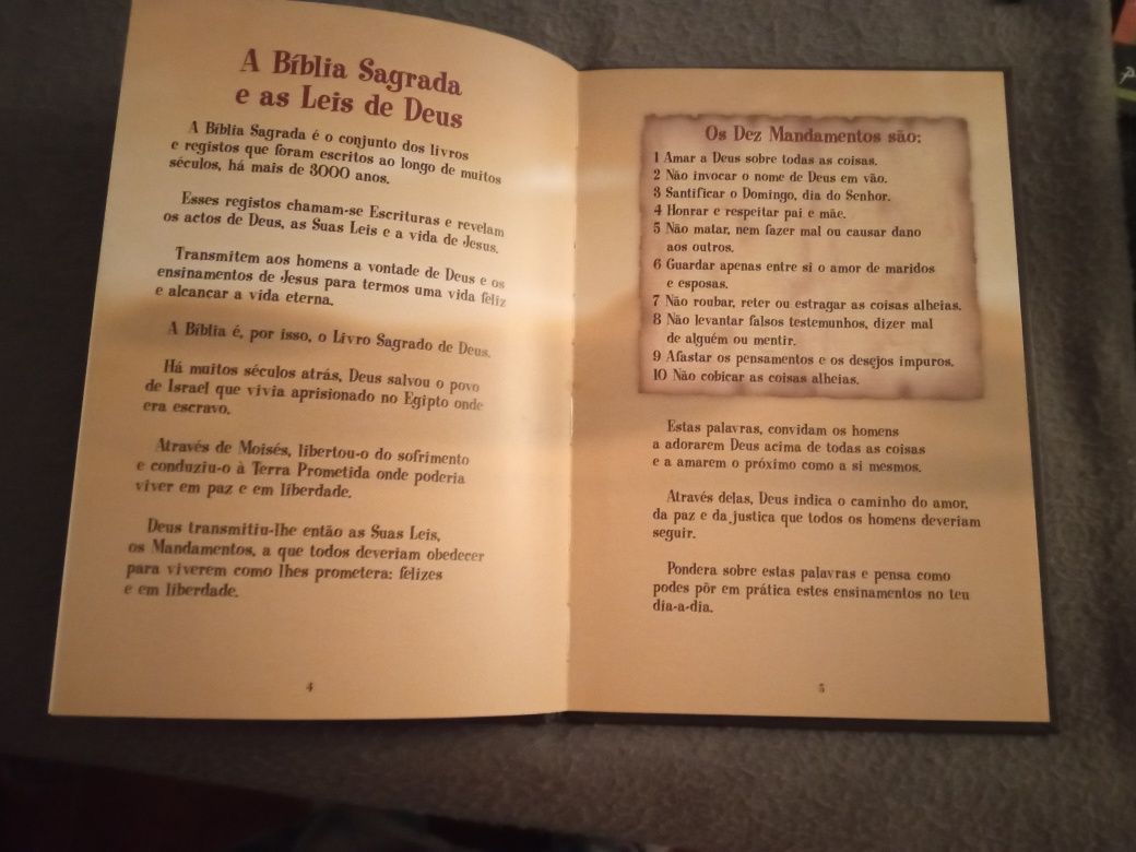 Livro Infantil "Mensagem da Bíblia"