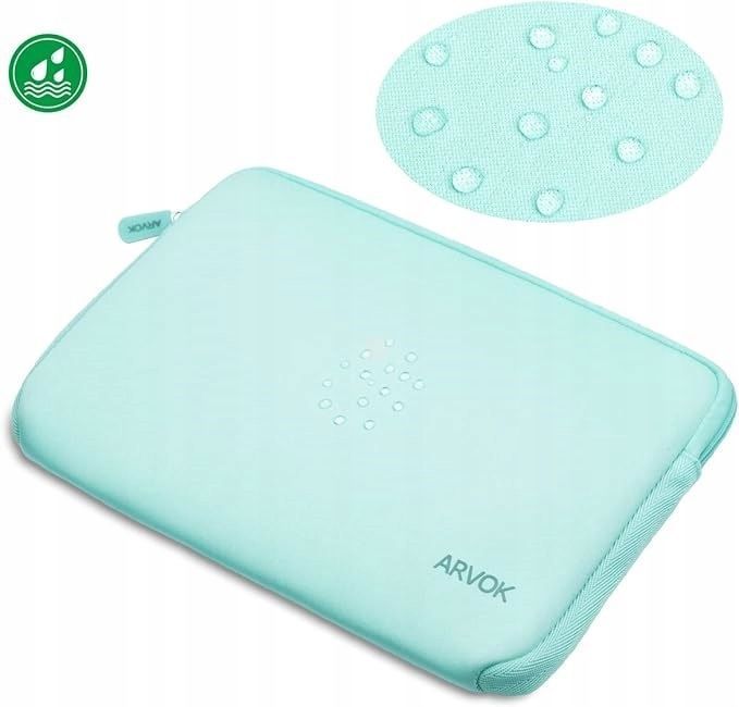 arvok etui miętowa zieleń pokrowiec na laptop 13,4 cala (34x24cm)