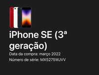 Iphone SE 128gb 3º geração de 2022