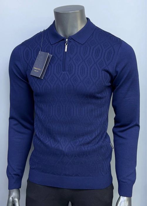 Чоловічий джемпер поло трикотаж stefano ricci