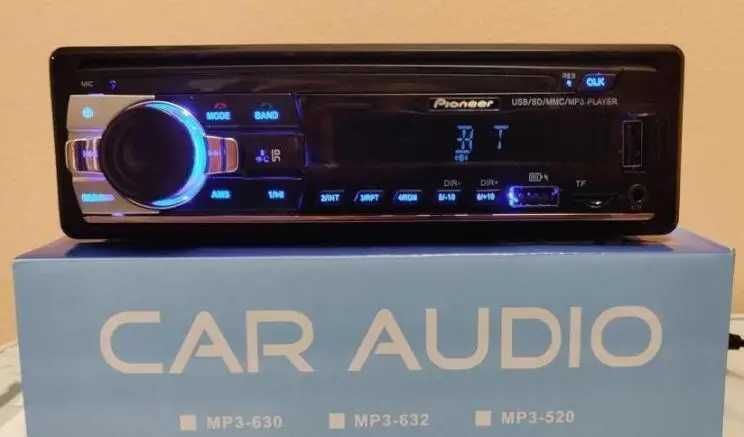 Мощная Автомагнитола Pioneer JSD-520BT с чистым звуком,USB И BLUETOOTH